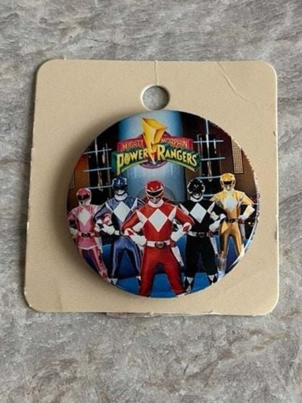 Vintage 1993 Mighty Morphin Power Rangers Button Pin Button Exchange LTD